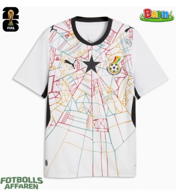 Ghana Hemmaställ Barn VM 2026 Kortärmad (+ Korta byxor)
